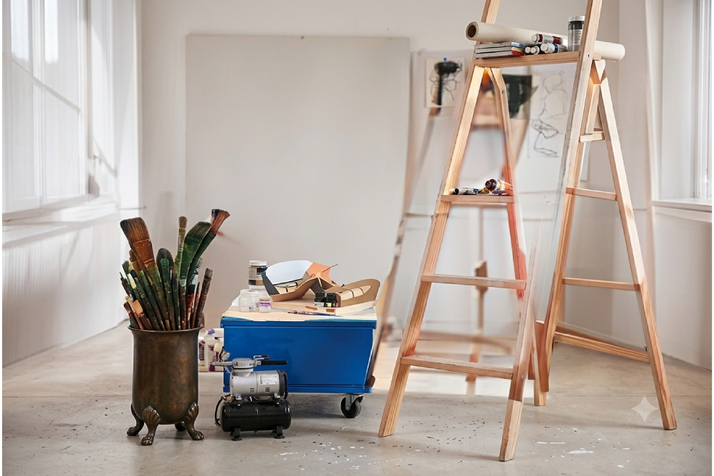 Painting room setup